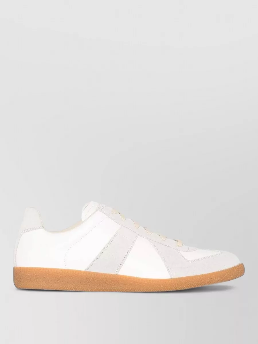 Maison Margiela Replica Sneakers Contrast Sole Suede Panels