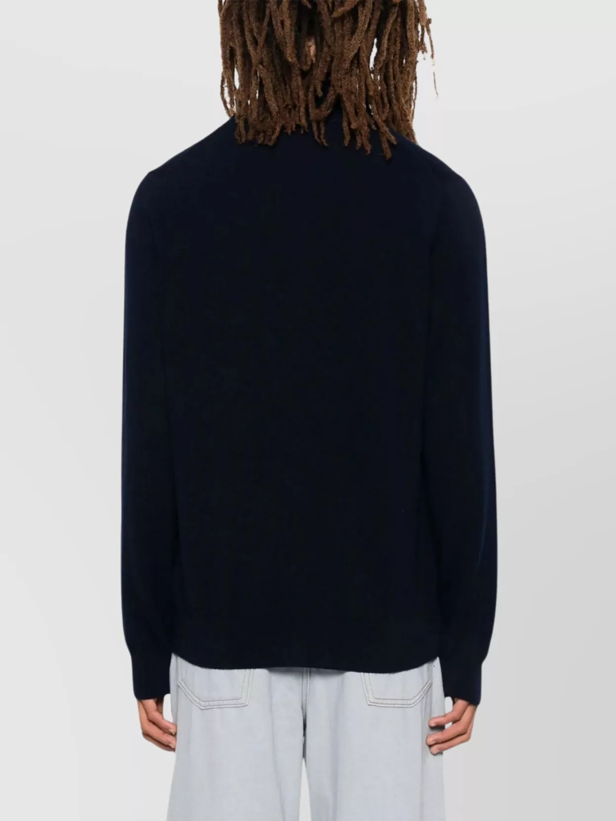 Shop Paul Smith Zip-up Cardigan Funnel Neck In Blue