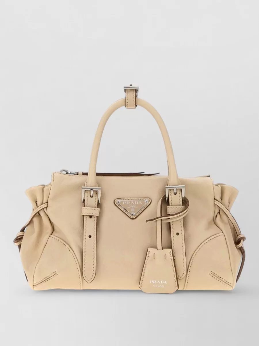 Prada small leather clutch bag