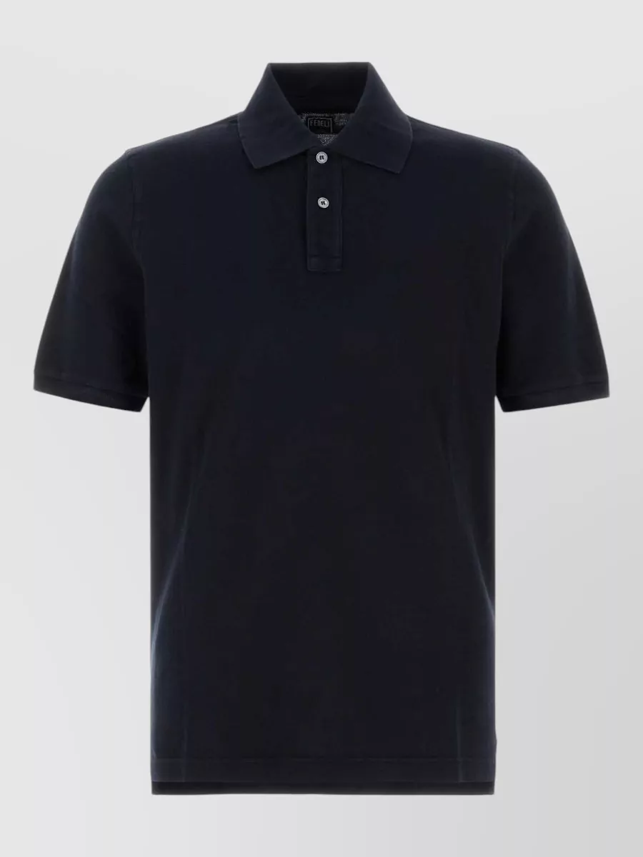 Fedeli cotton piqué polo shirt