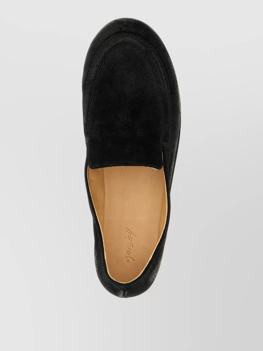Marsell Bordone Loafers Round Toe Suede Finish