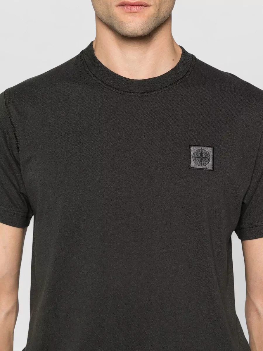 Stone Island Cotton Logo-Patch T-Shirt