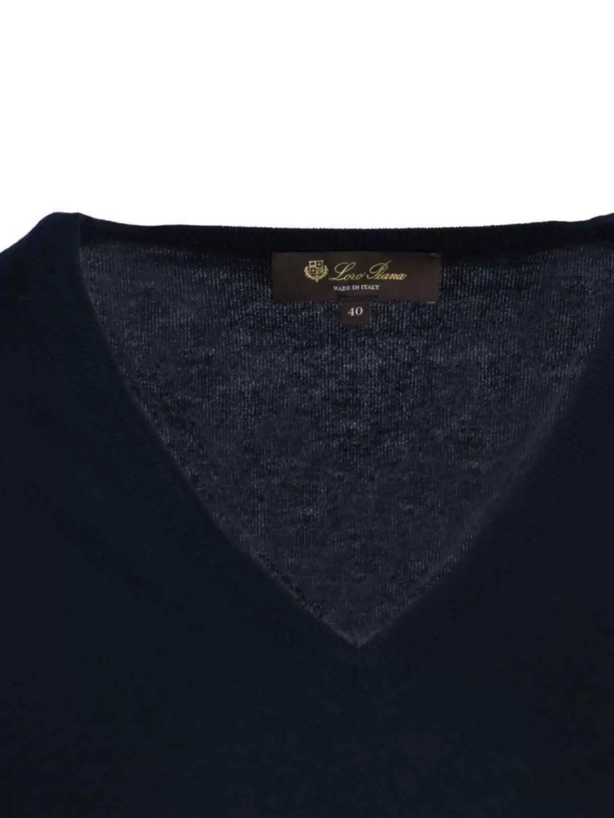 Loro Piana Ribbed Knitwear V-Neckline