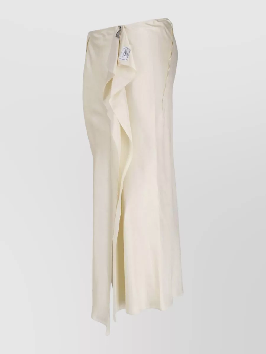 The Attico Viscose Midi Wrap Skirt