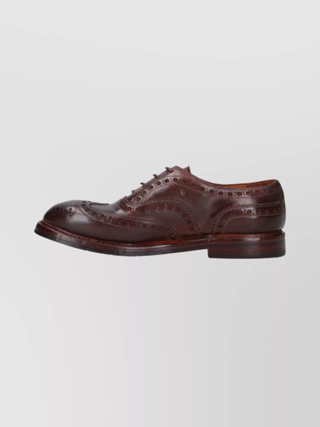 Premiata Brogues With Leather Sole And Round Toe