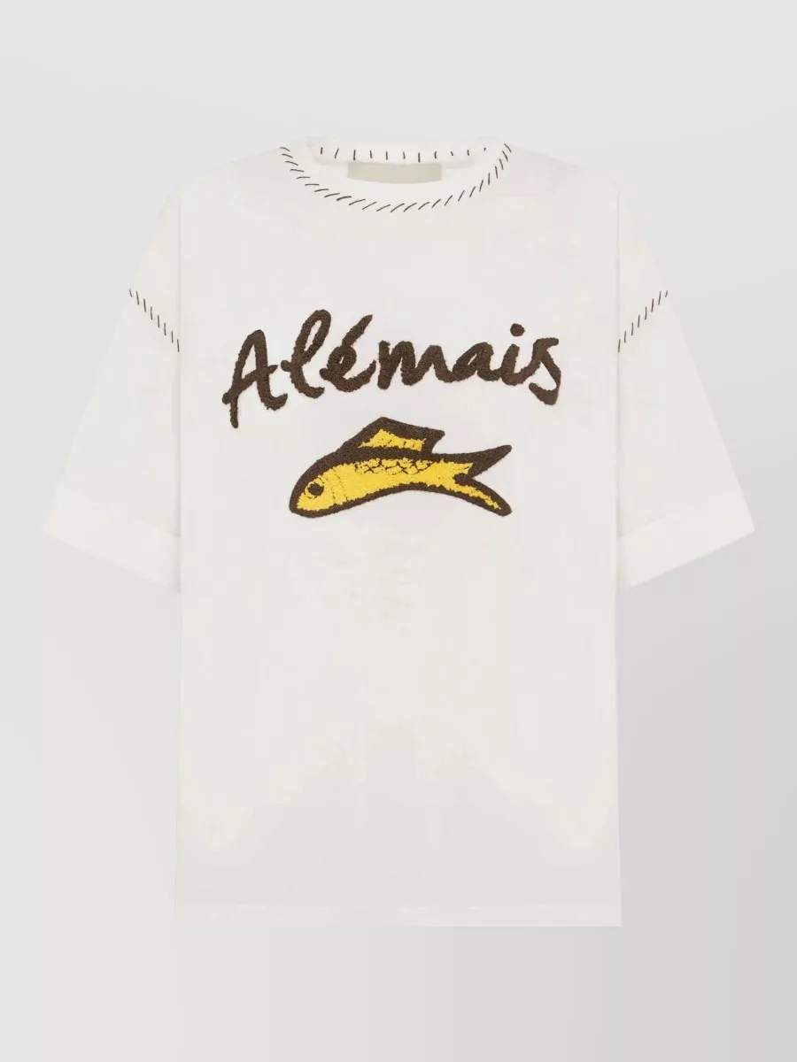 Alémais cotton printed short-sleeve t-shirt