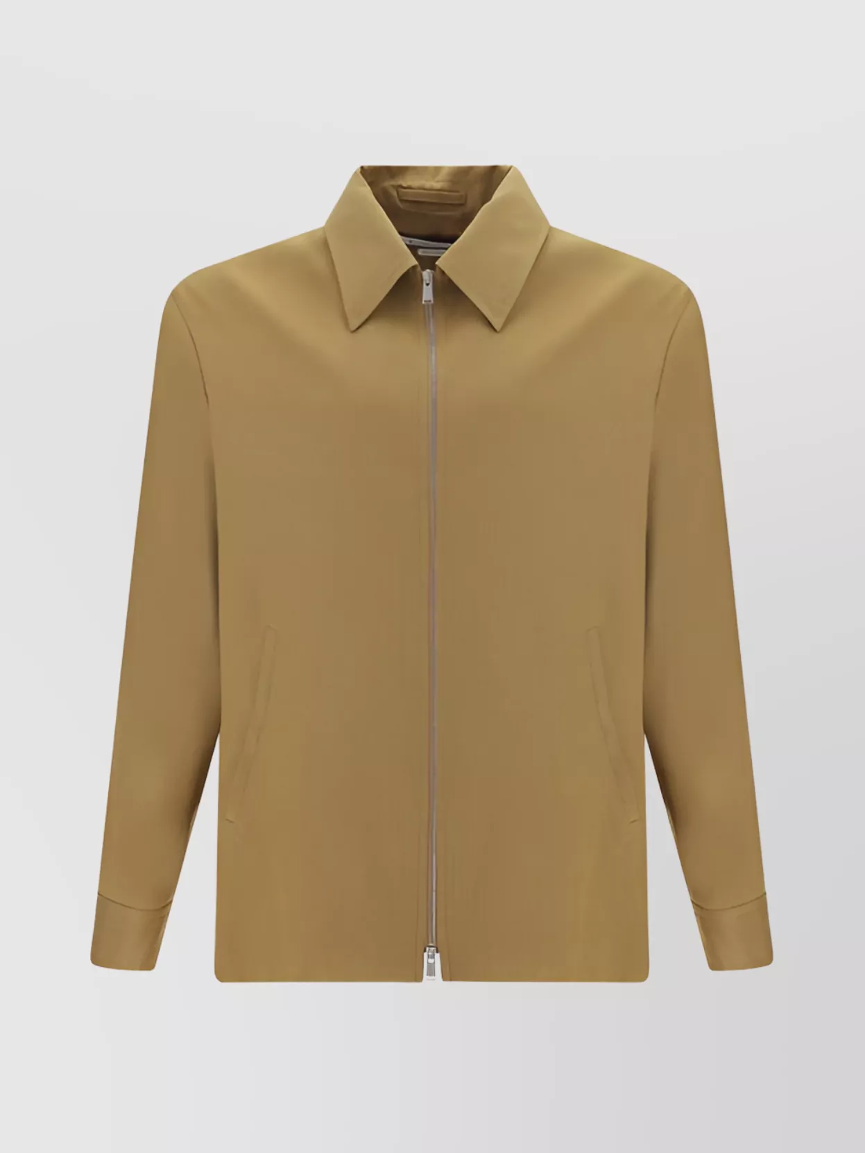 Shop Lanvin Wool Jacket With Cuffed Sleeves And Side Pockets