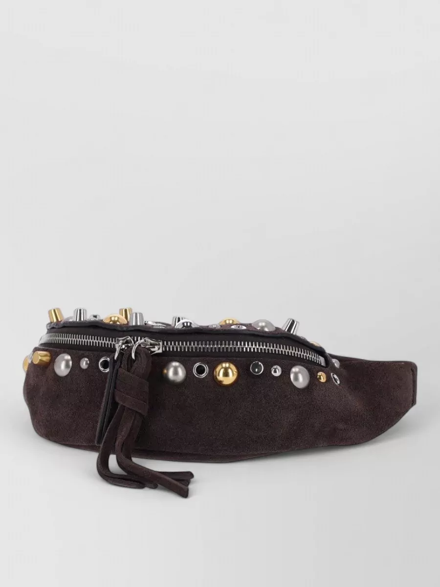 Valentino Garavani Leather Studded Belt Bag
