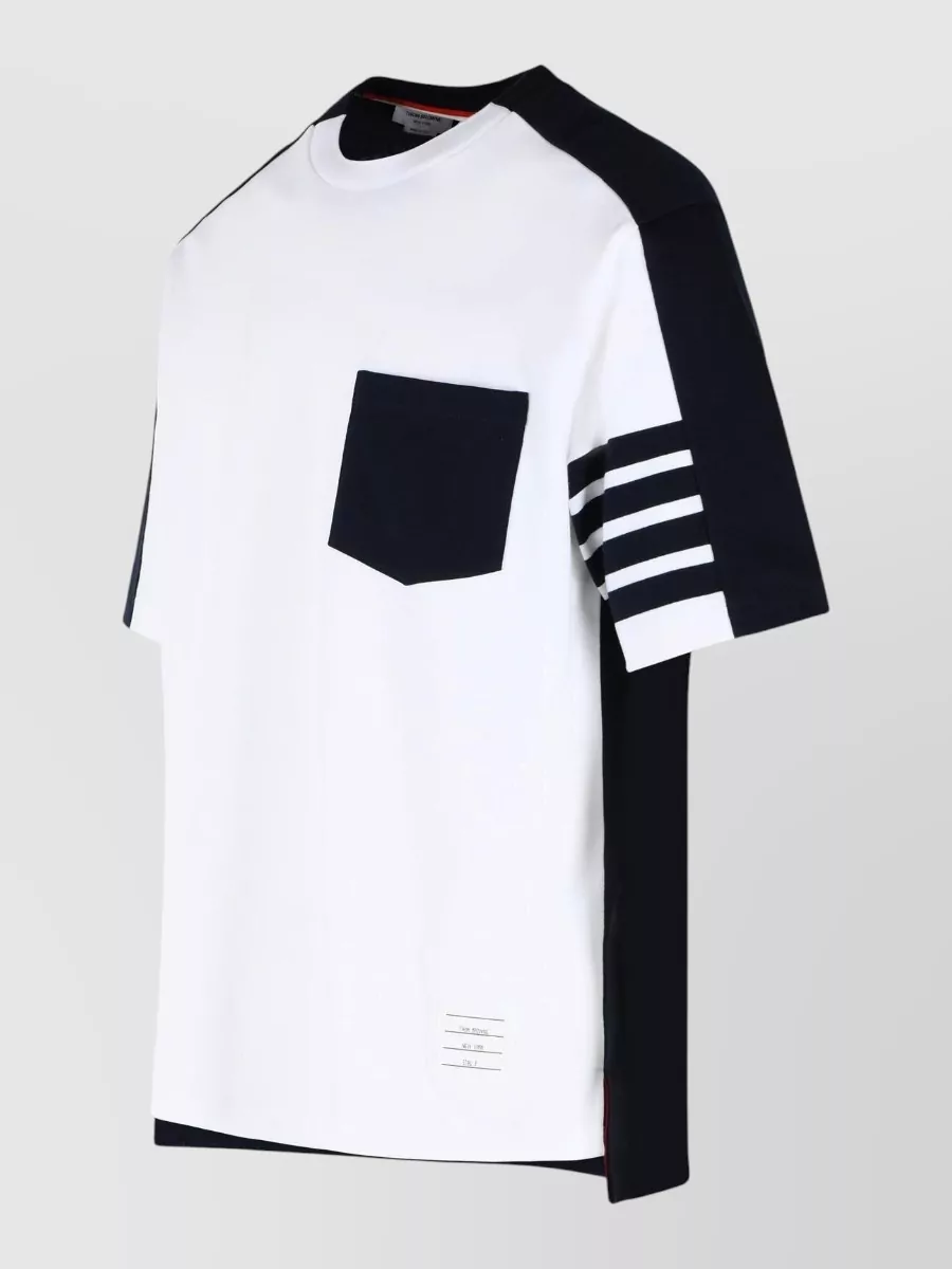Thom Browne Cotton Colorblock Oversized T-Shirt