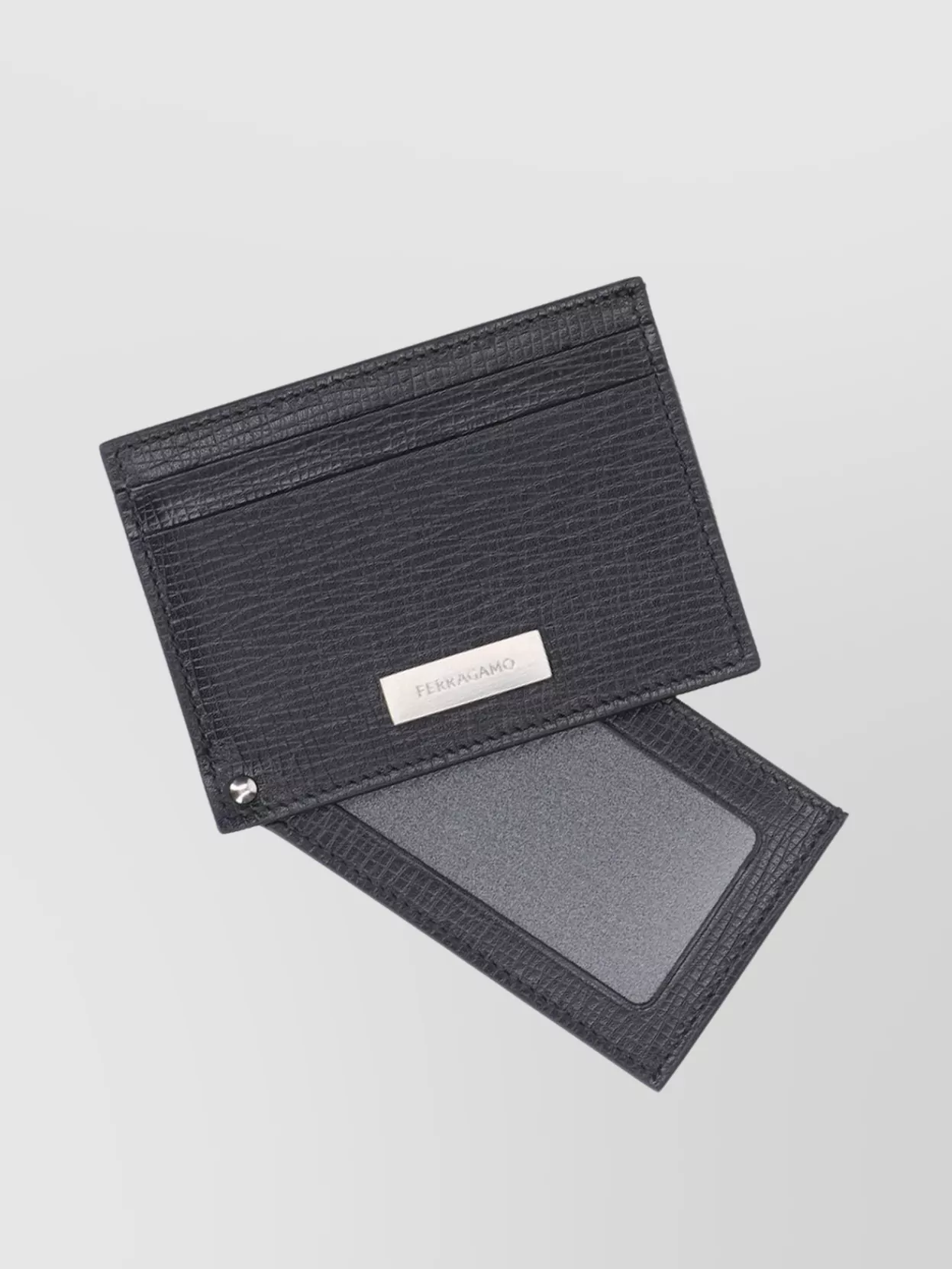 Ferragamo Bi-Fold Textured Finish Wallets