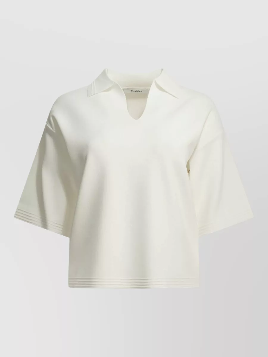 Max Mara Short-Sleeve Polo Top