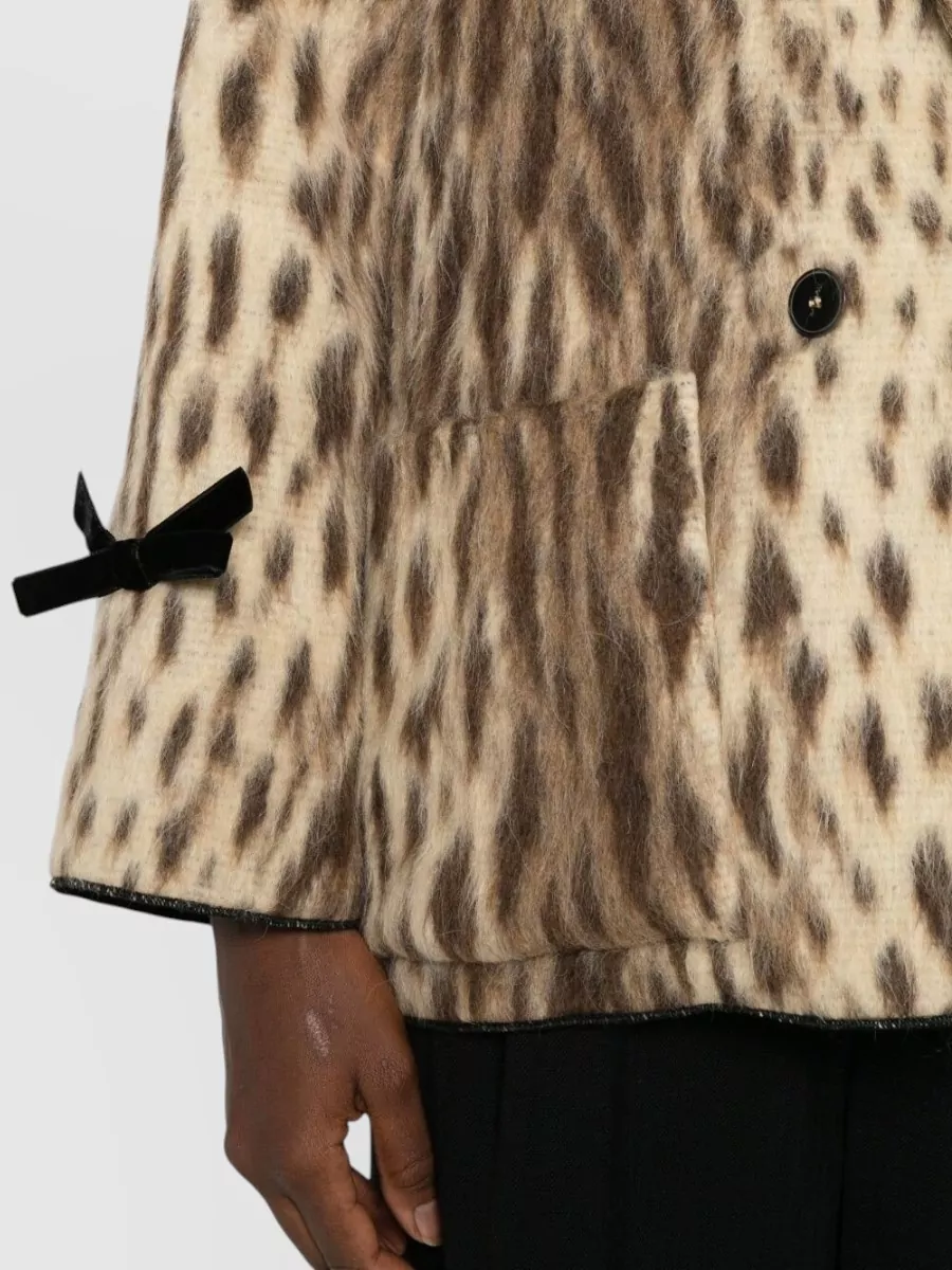 Forte Forte Leopard-Print Double-Breasted Coat