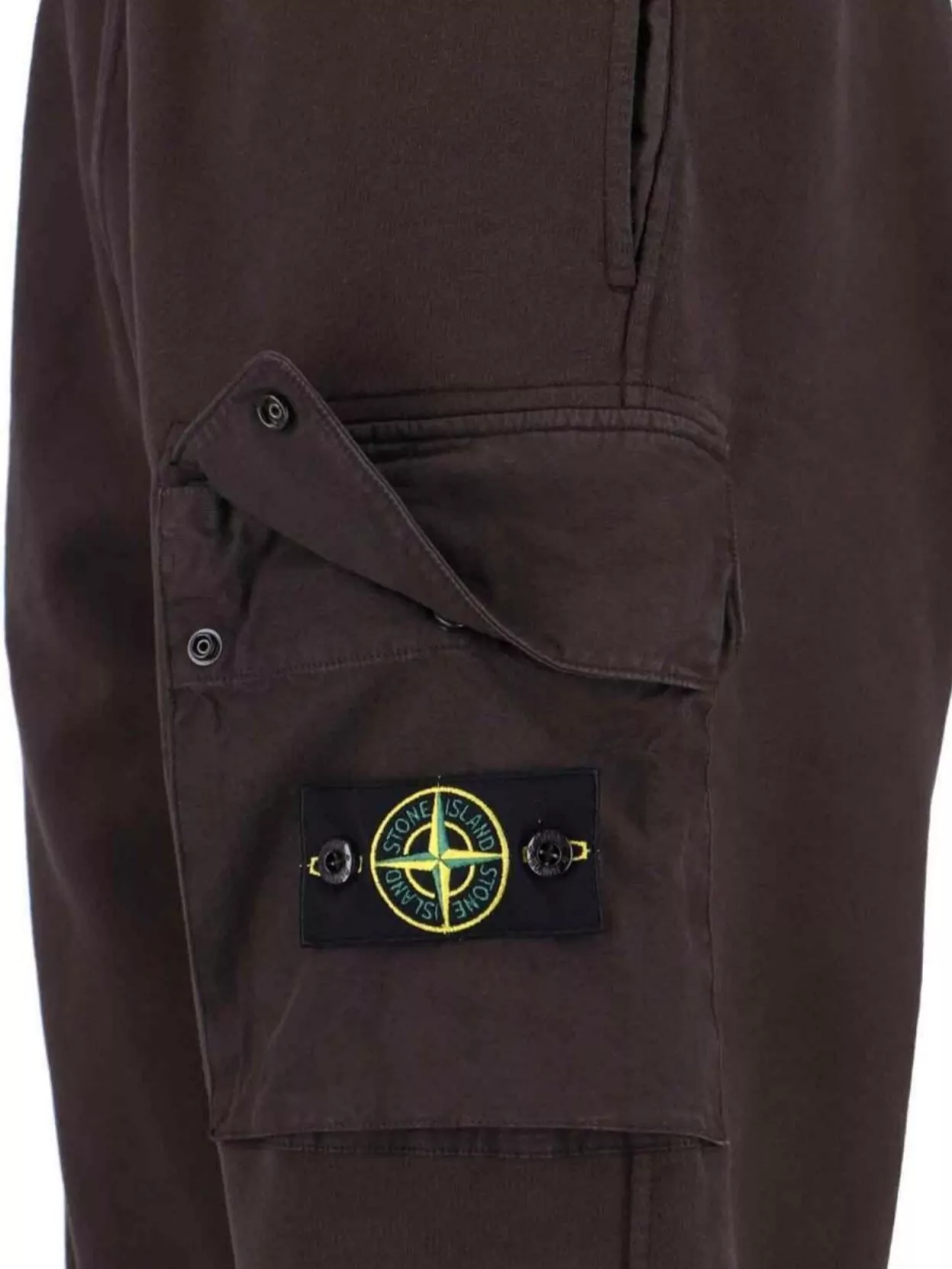 Stone Island Straight Cargo Pocket Elastic Waistband Ribbed Cuffs