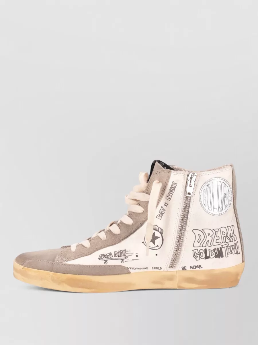 Golden Goose Leather High-Top Sneakers