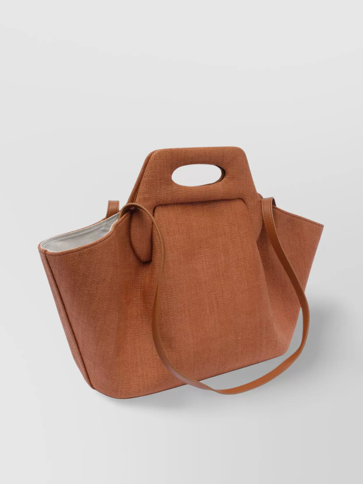 Themoiré Straw Shoulder Bag Two Handles