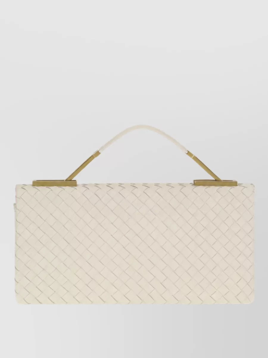 Bottega Veneta Na Intrecciato Lamb Leather Clutch Bag