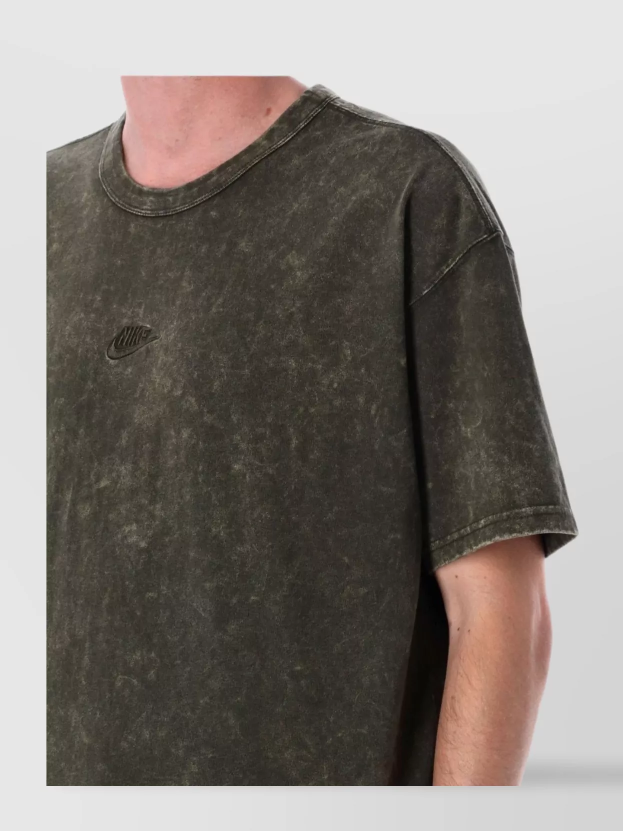 Nike Round Neck Short Sleeves Washed Effect T-Shirt