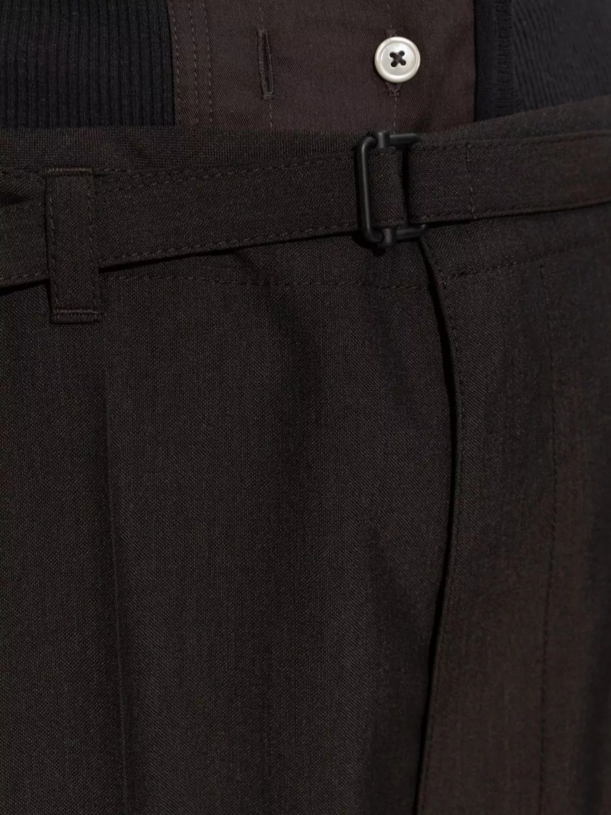 Lemaire Trousers With Tapered Leg And Detachable Belt