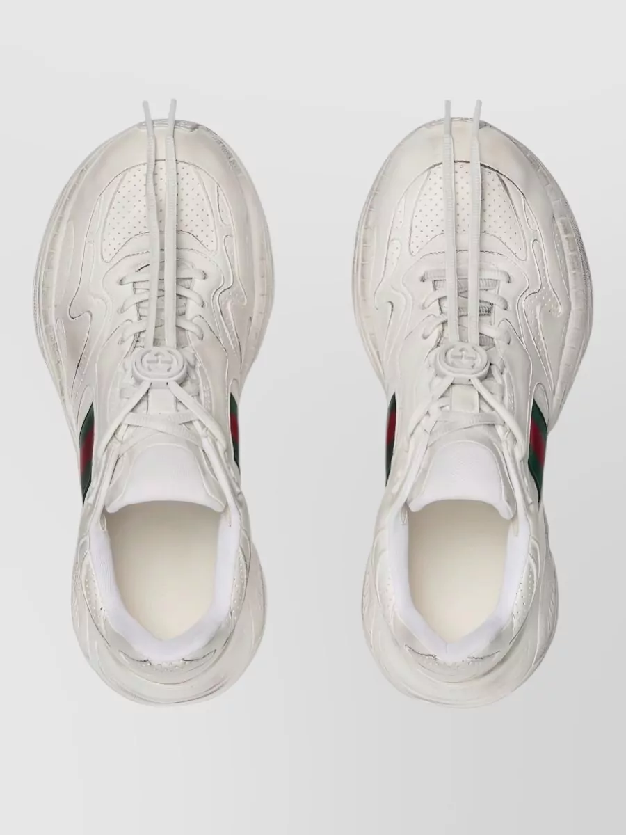 Gucci Leather Low-Top Sneakers