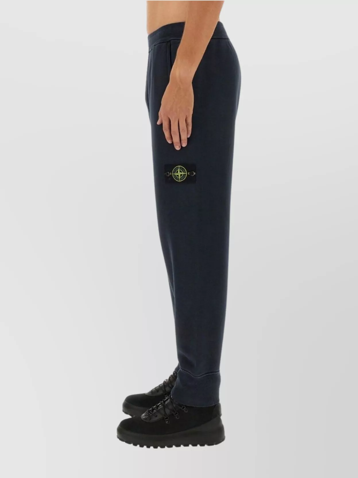 Stone Island Elastic Waistband Regular Fit Ribbed Cuffs Side Pockets