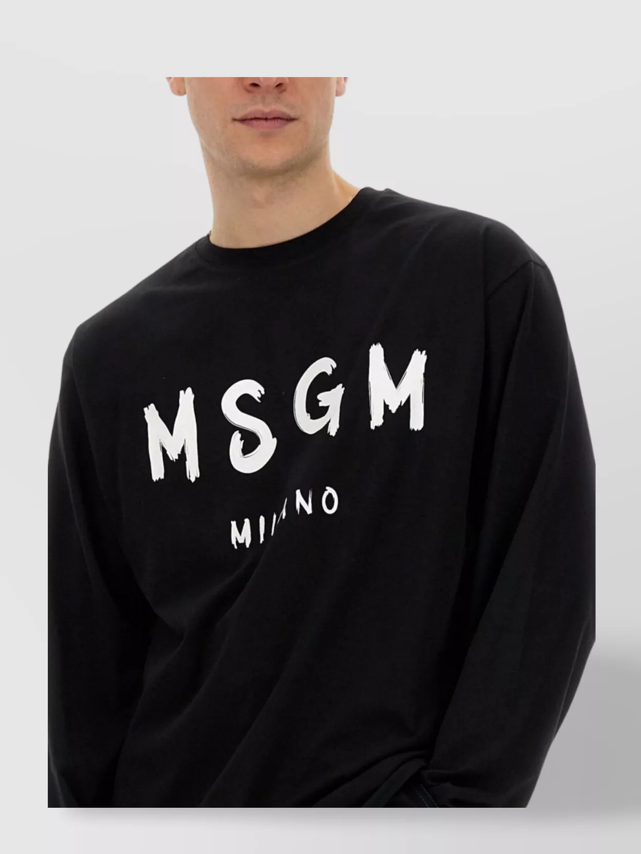 Msgm Crew Neck Cotton T-Shirt