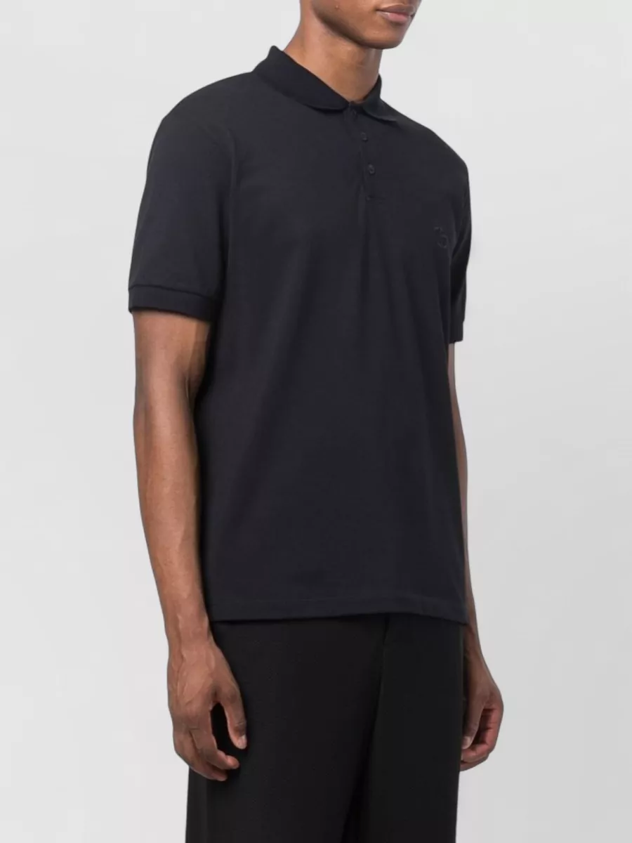 Giorgio Armani Stretch Cotton Piqué Polo Shirt Short Sleeves