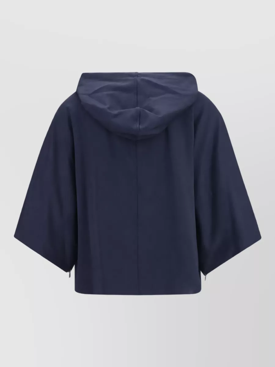 Max Mara Hooded Zip-Up Jacket