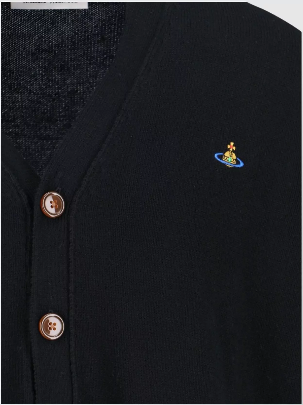Vivienne Westwood Alex Embroidered Logo Buttoned Cardigan