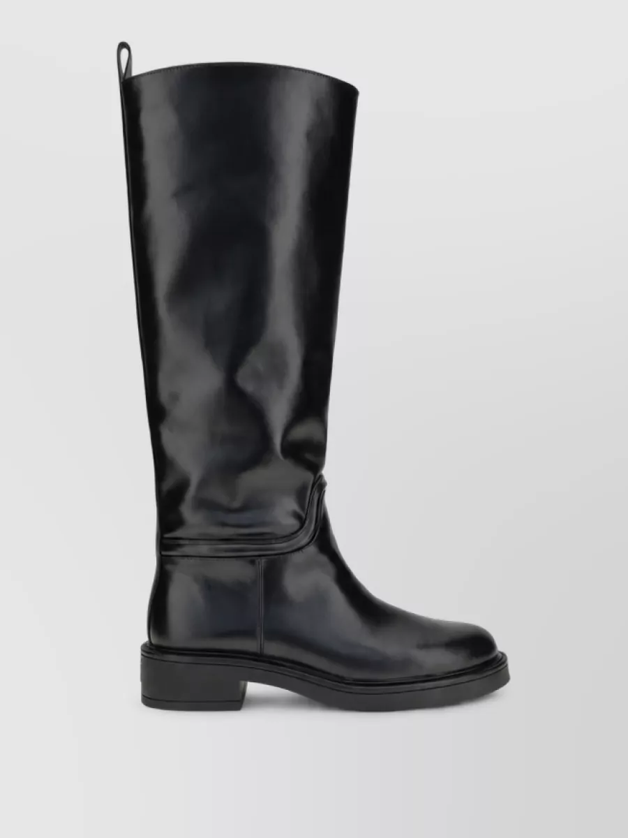Stuart Weitzman leather flat boots