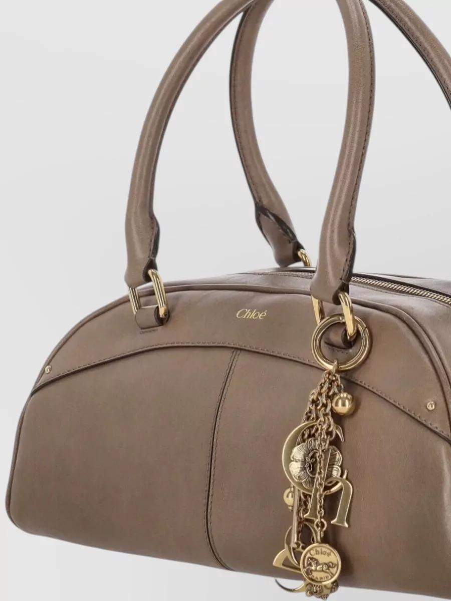 Chloé Chloé Bowling Calf Leather Shoulder Bag