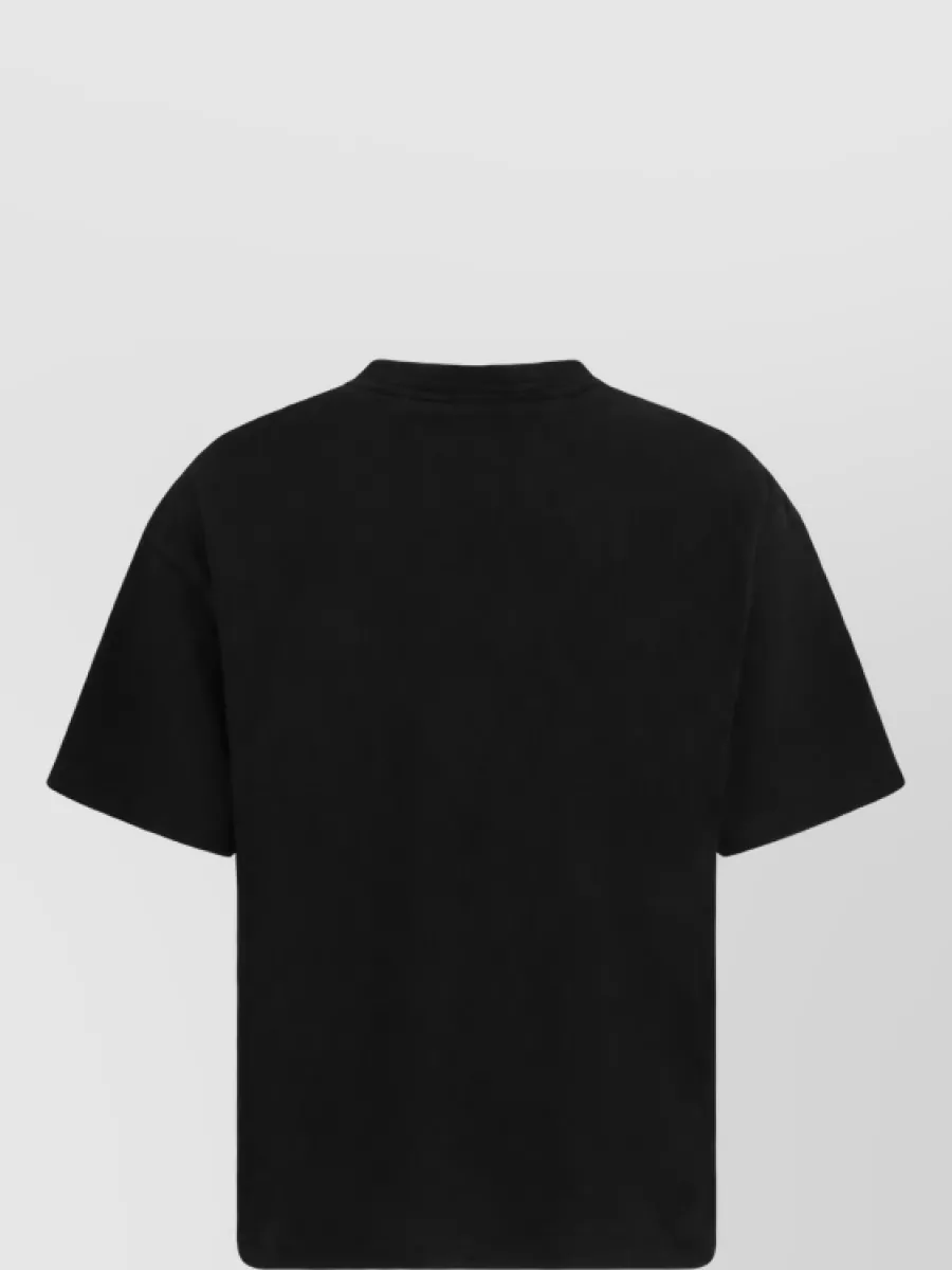 Represent Cotton Boxy Cropped Graphic T-Shirt