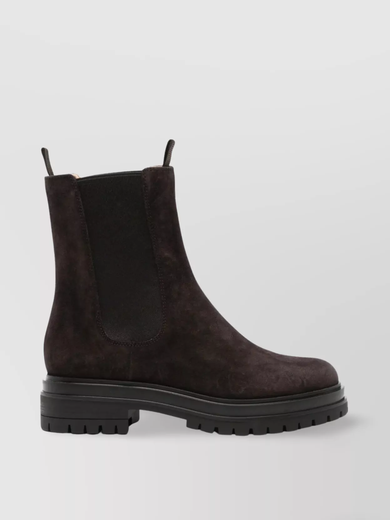 Gianvito Rossi Chunky Sole Suede Ankle Boots