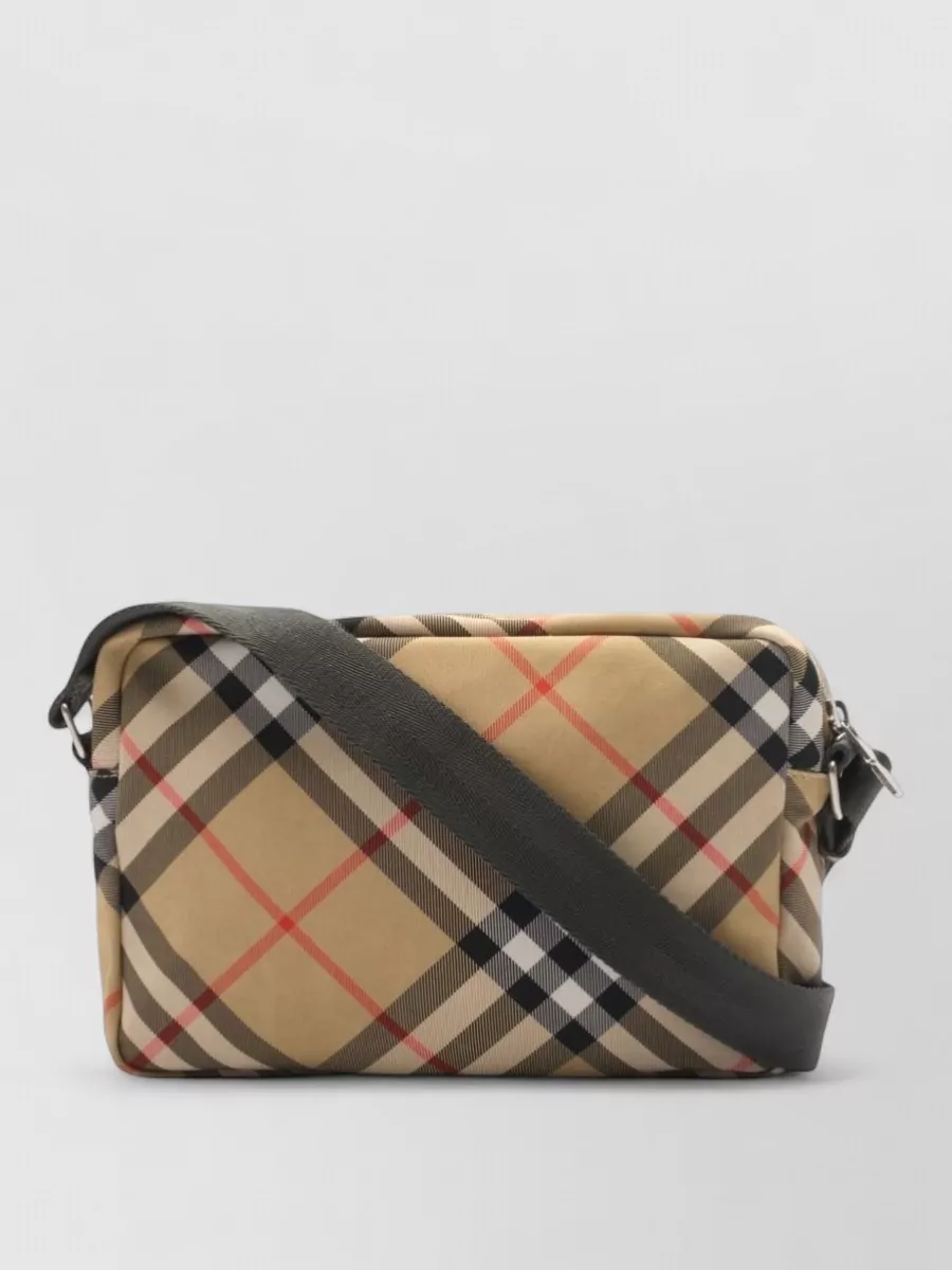Burberry Check Canvas Shoulder Bag