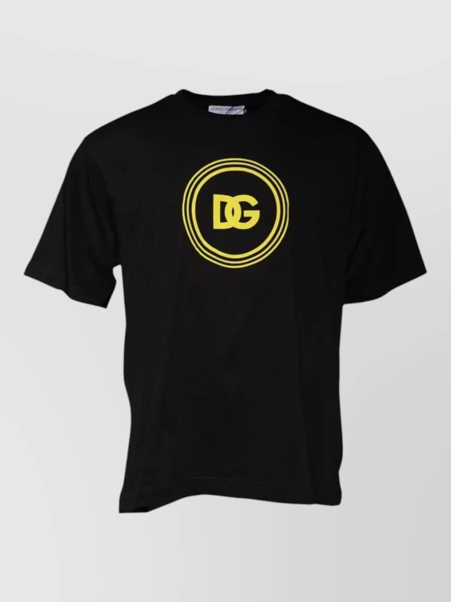 Dolce&Gabbana logo print cotton crew neck t-shirt