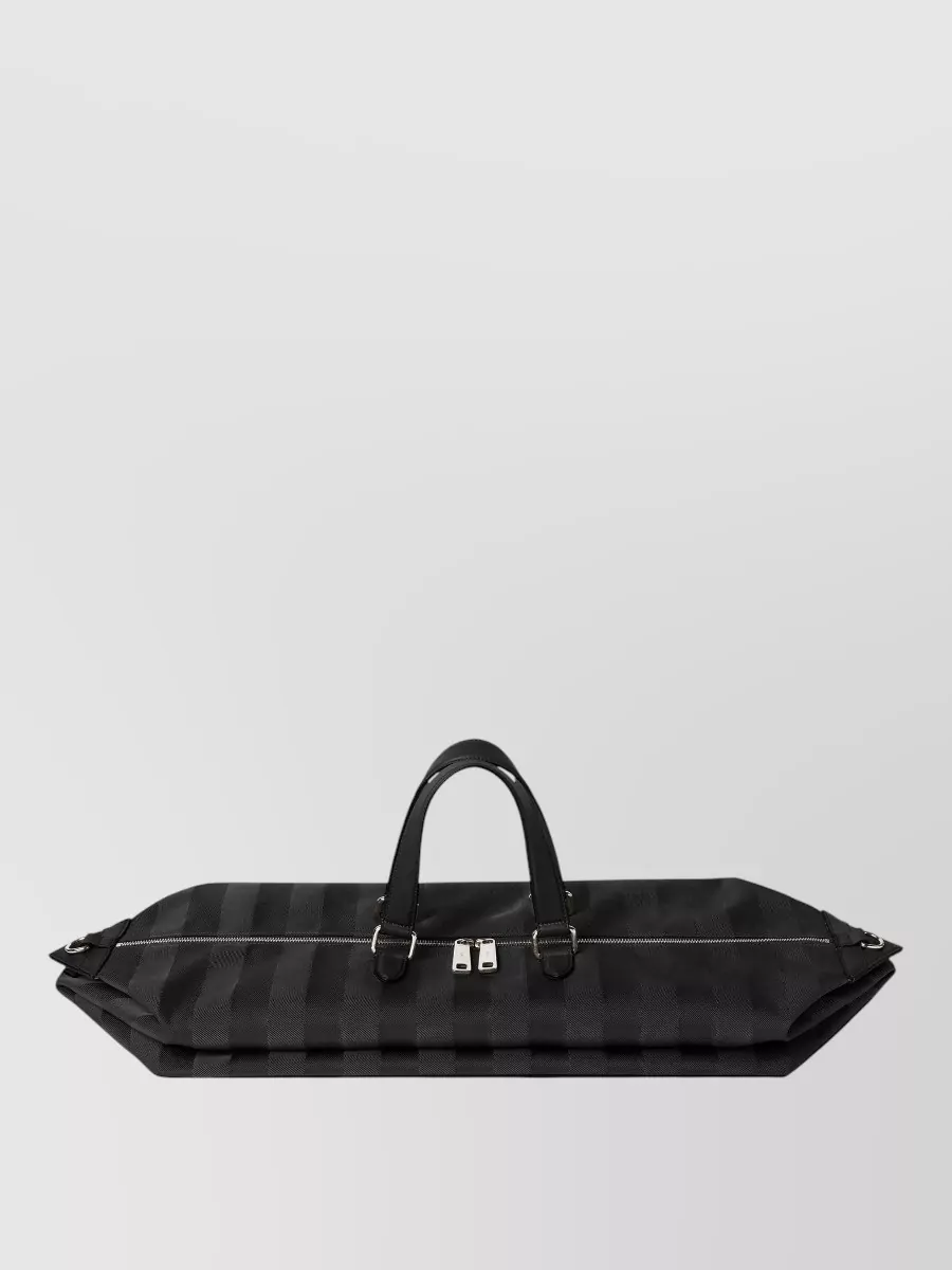 Fendi Pequin Nylon Duffel Bag