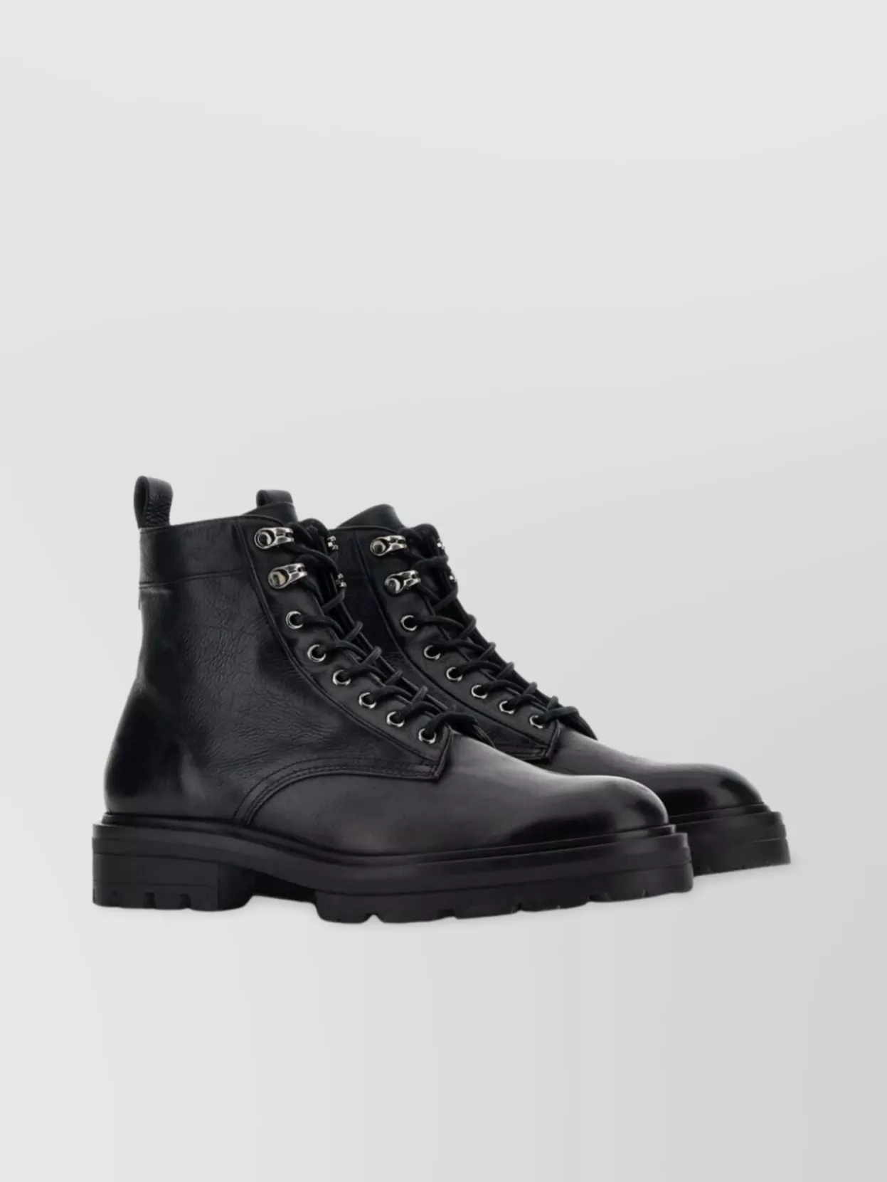Hogan Chunky Sole Ankle-High Combat Boots