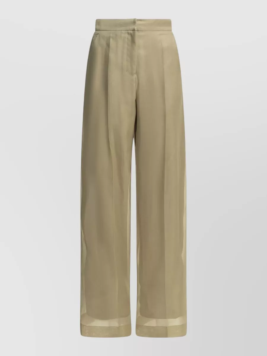 Max Mara silk wide-leg trousers