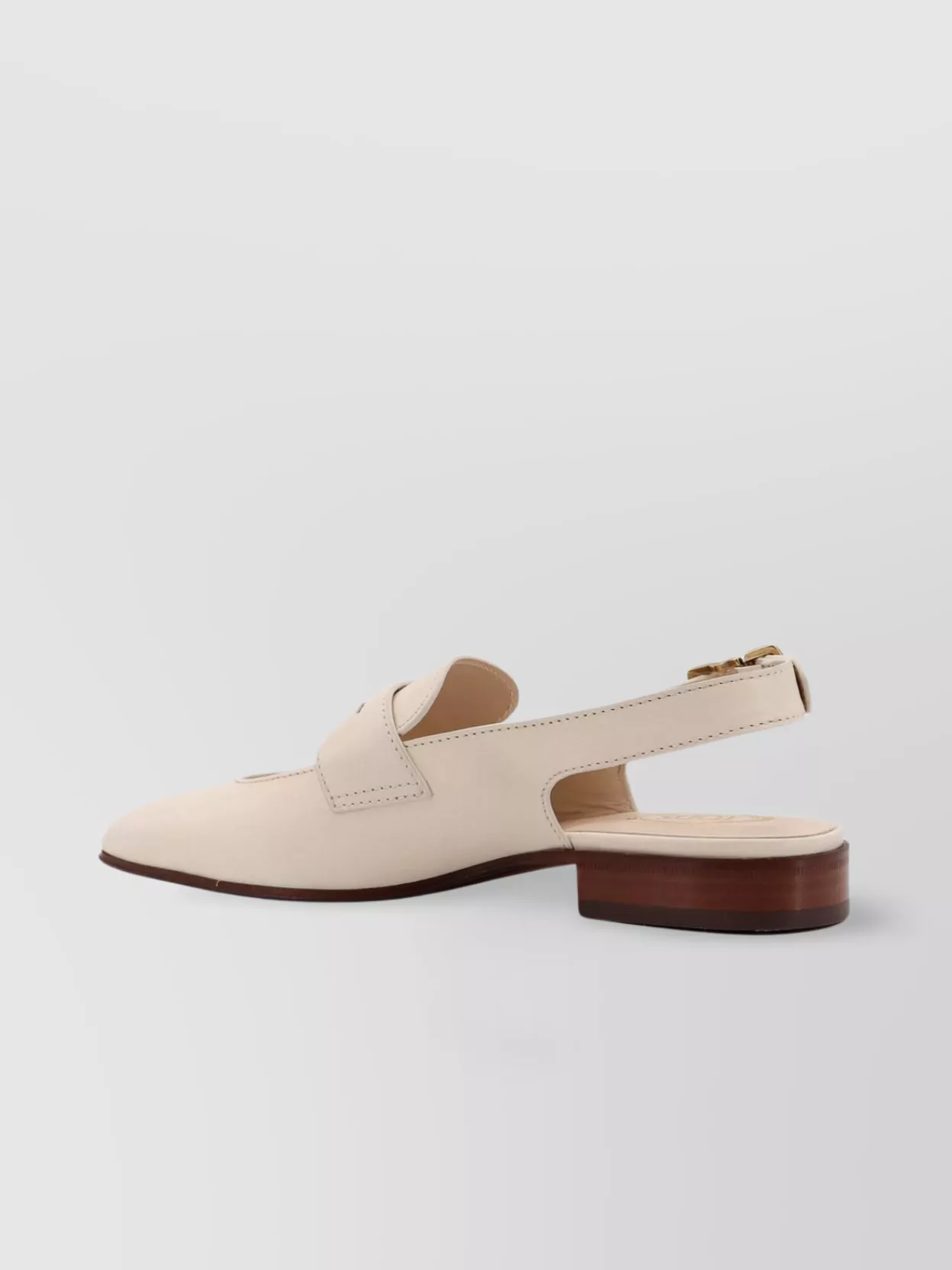 Tod's Leather Sole Metal Detail Pointed Toe Slingback