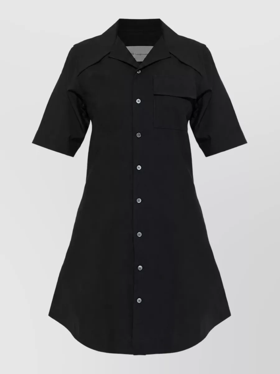 Ami Paris wool short shirt dress