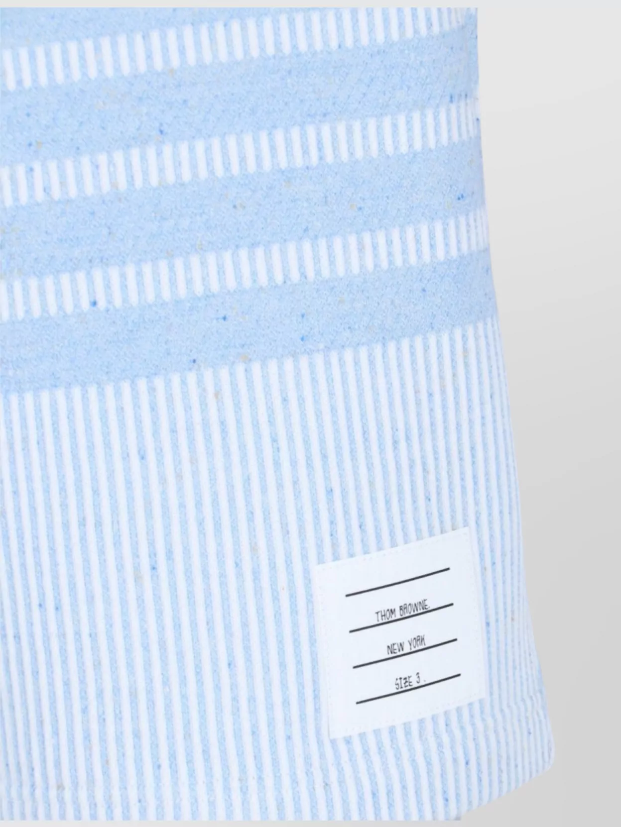 Thom Browne Straight Striped Drawstring Shorts With Back Pocket