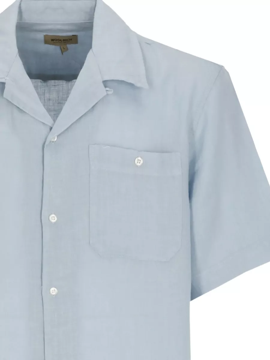 Woolrich Linen Short-Sleeve Shirt