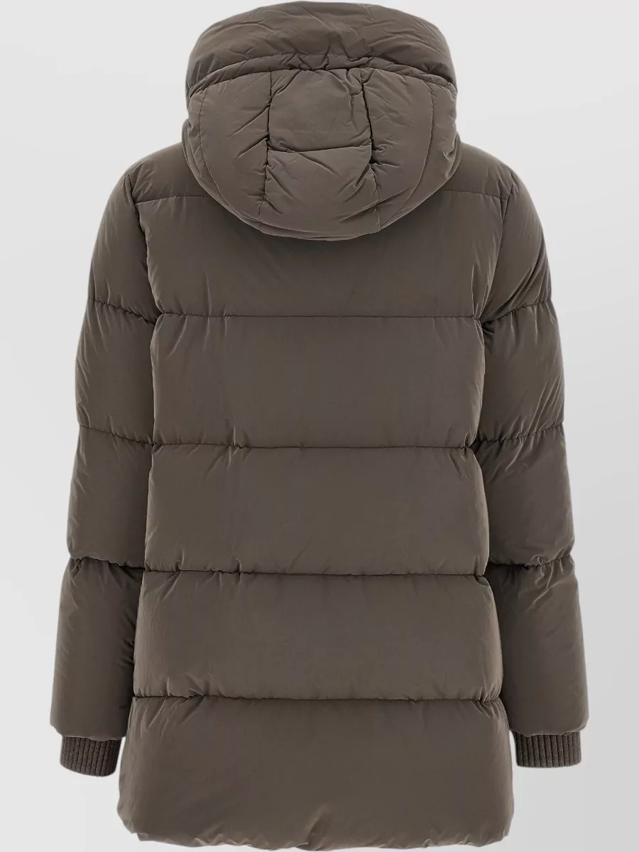 Moorer Cashmere Down Hooded Puffer Jacket