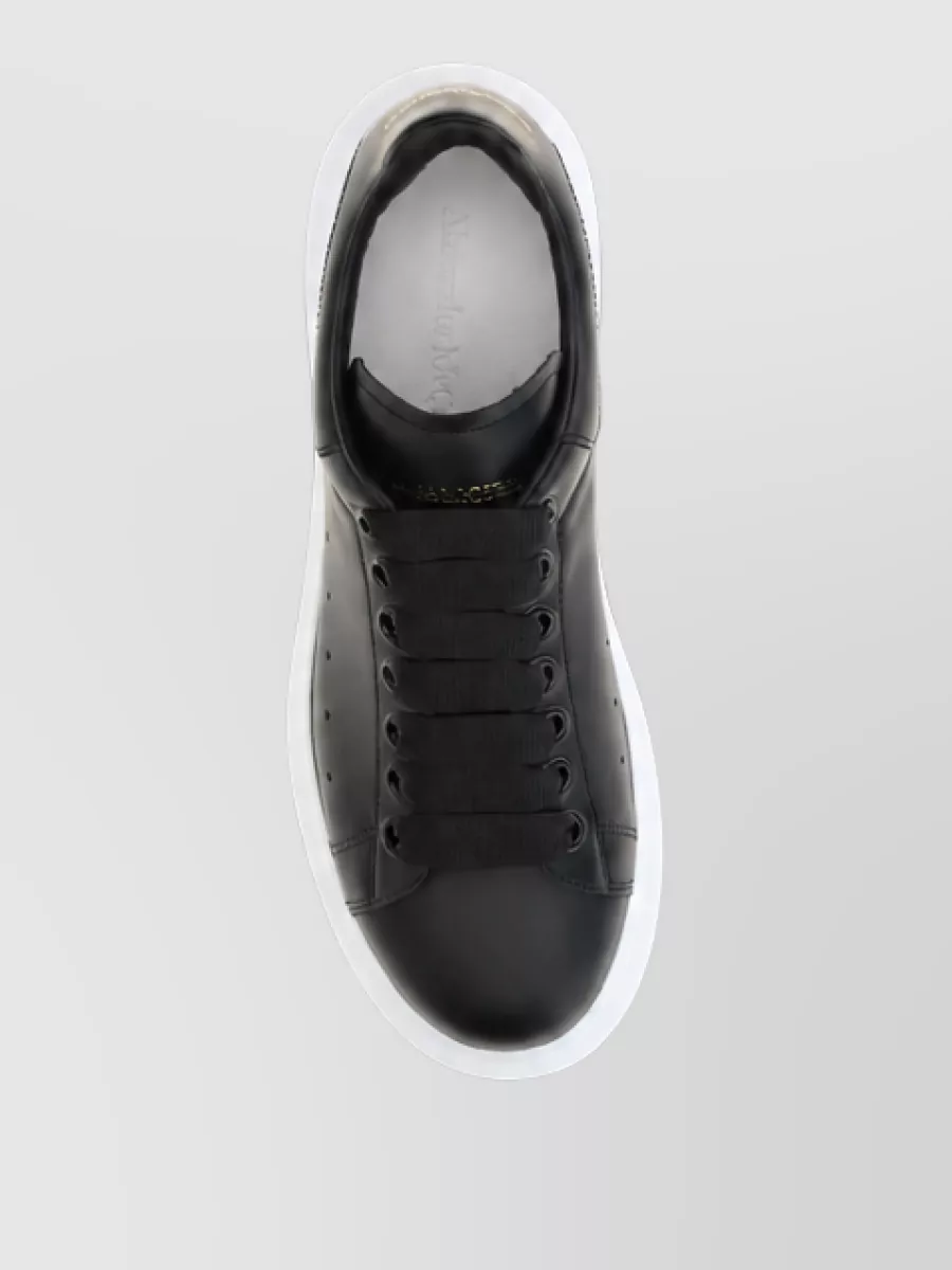 Alexander Mcqueen Calf Leather Platform Sneakers
