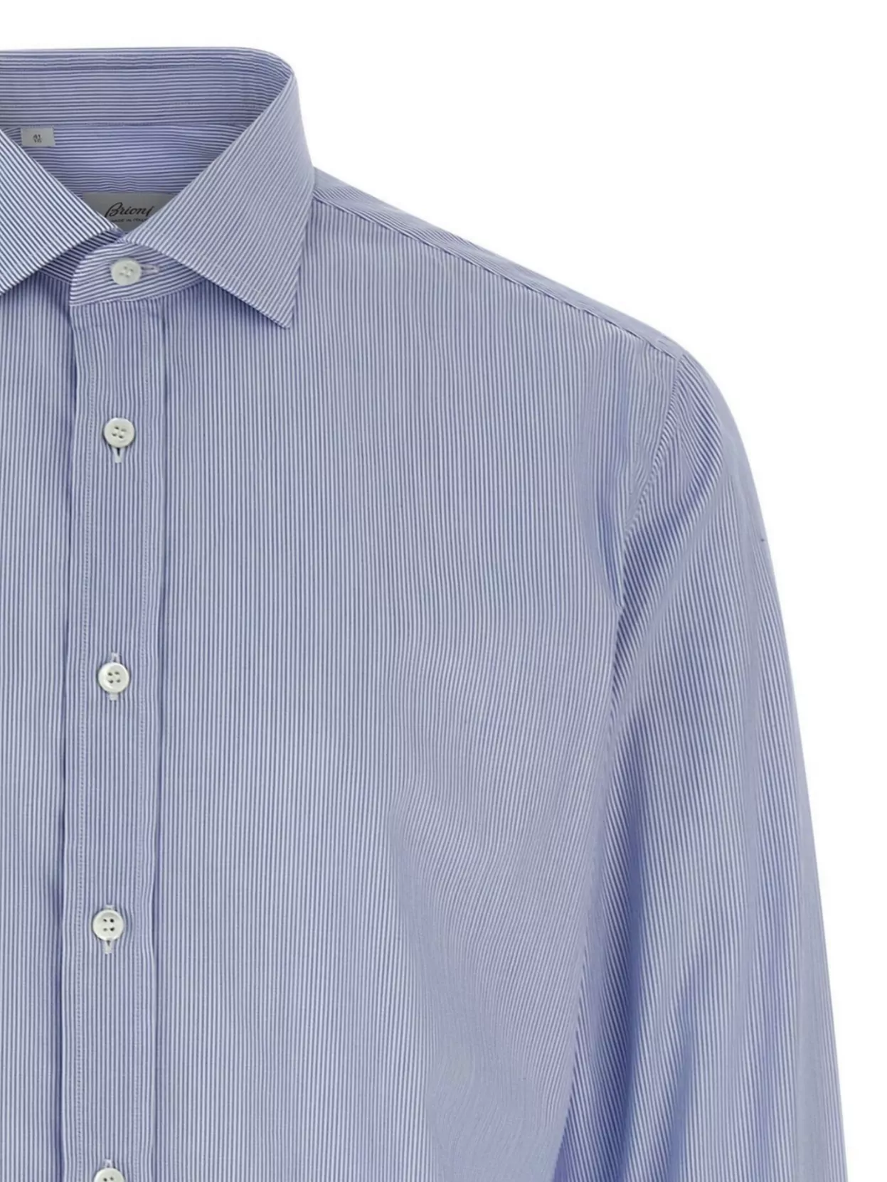 Brioni Striped Long Sleeve Button-Down Shirt