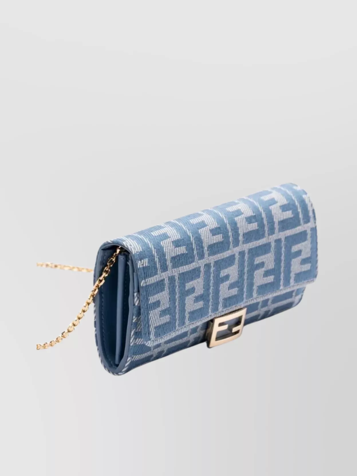 Shop Fendi Chain Baguette Continental Strap