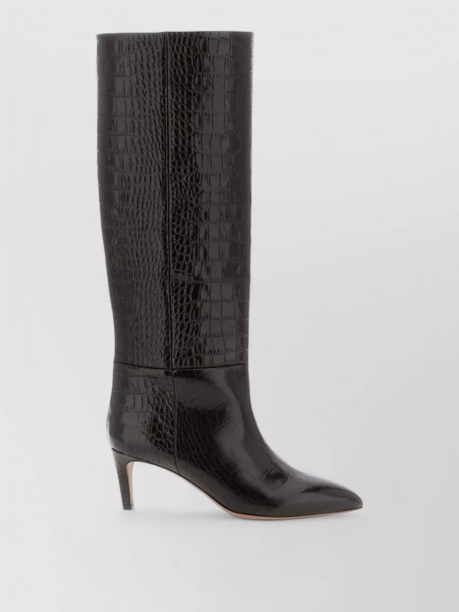 Paris Texas Leather Knee-High Stiletto Boots