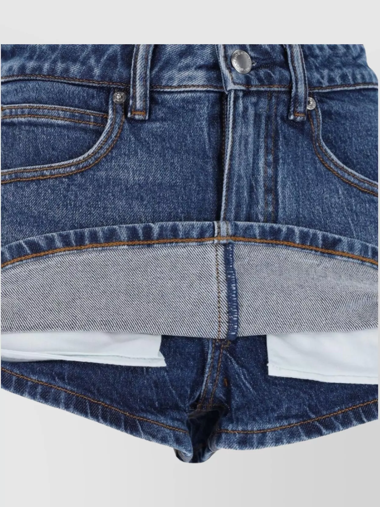 Alexander Wang Straight Trousers With Pockets And Loops