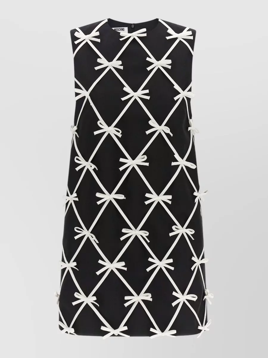 Moschino virgin wool sleeveless mini dress