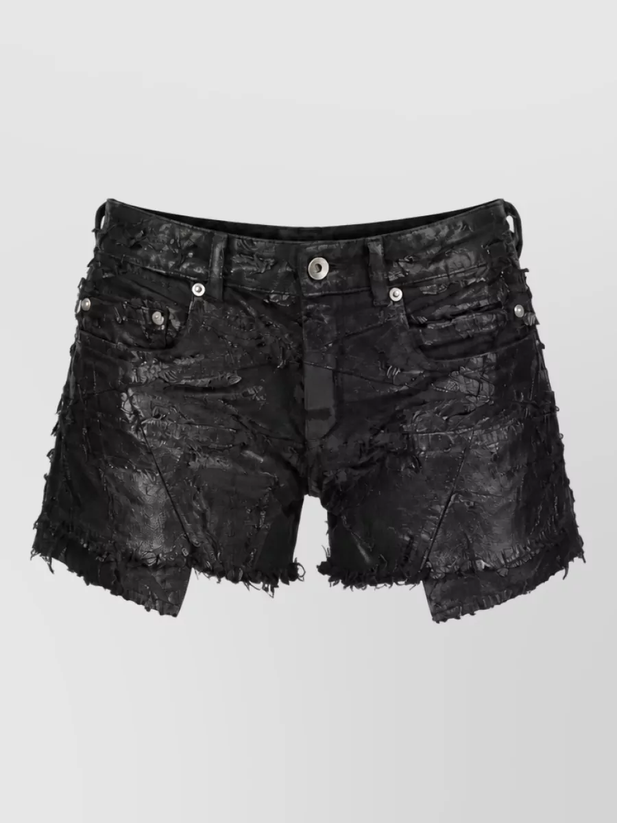 Rick Owens Drkshdw Denim cutoff shorts