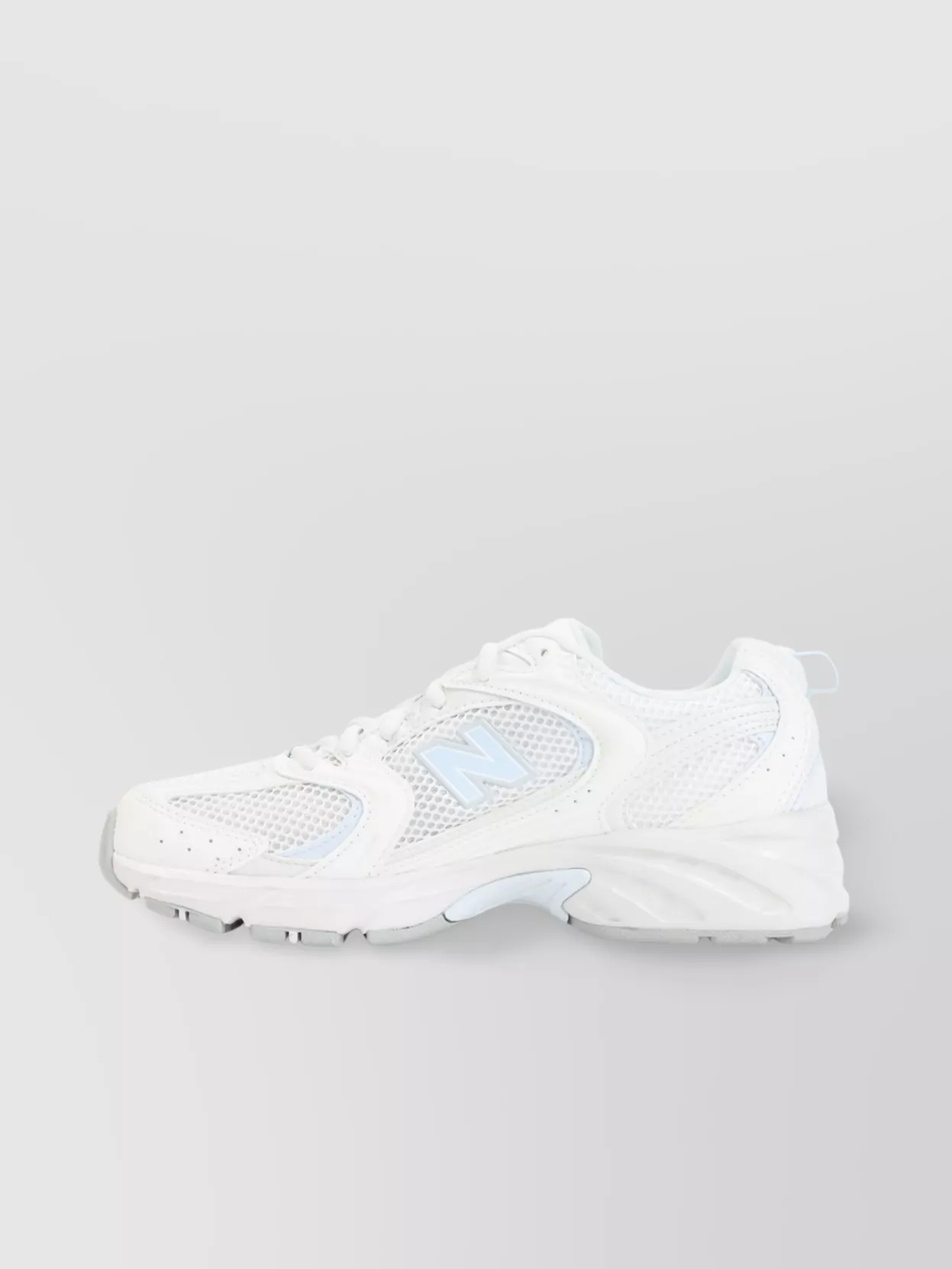 New Balance Mesh Upper Leather Sneakers